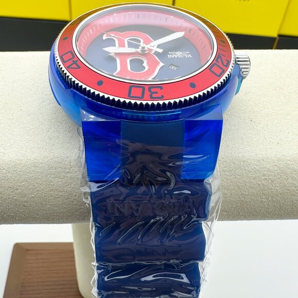 NEW INVICTA MLB BASEBALL BOSTON RED SOX WATCH QUARTZ ANATOMIC 51.5MM - Picture 3 of 9